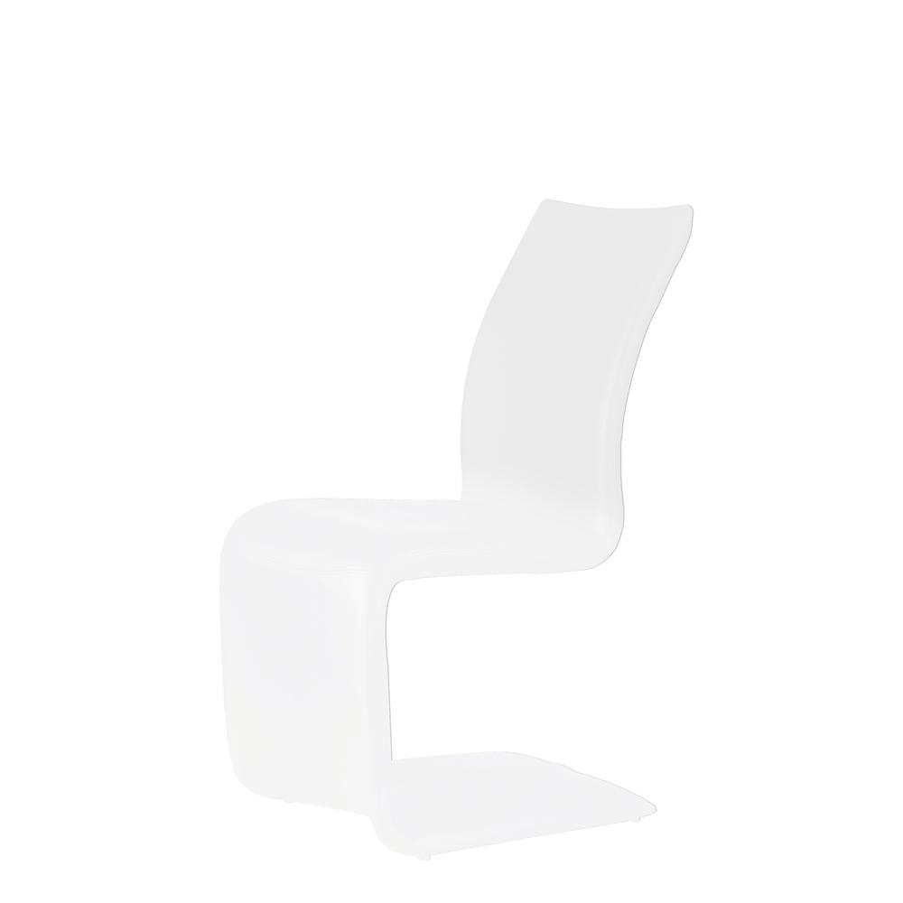Chair,White Fab Ric. Picture 1