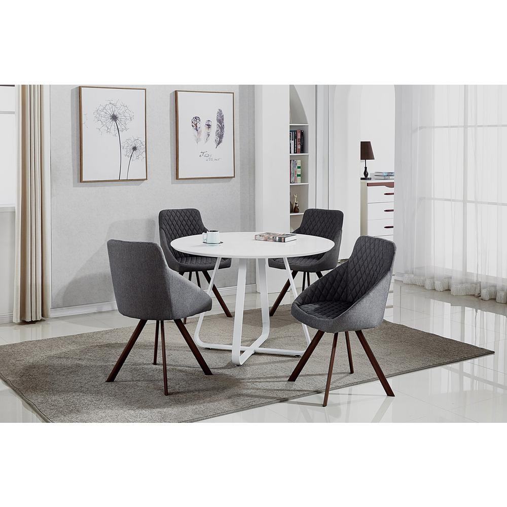 Contemporary Upholstered Dining Chair, Set Of 2. Picture 2
