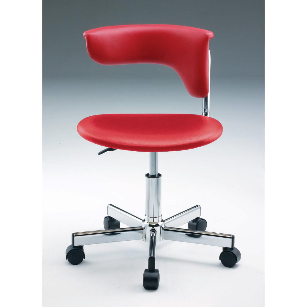 Pvc Office Chair, 19.5"X19.5"X26"-30"H. Picture 1