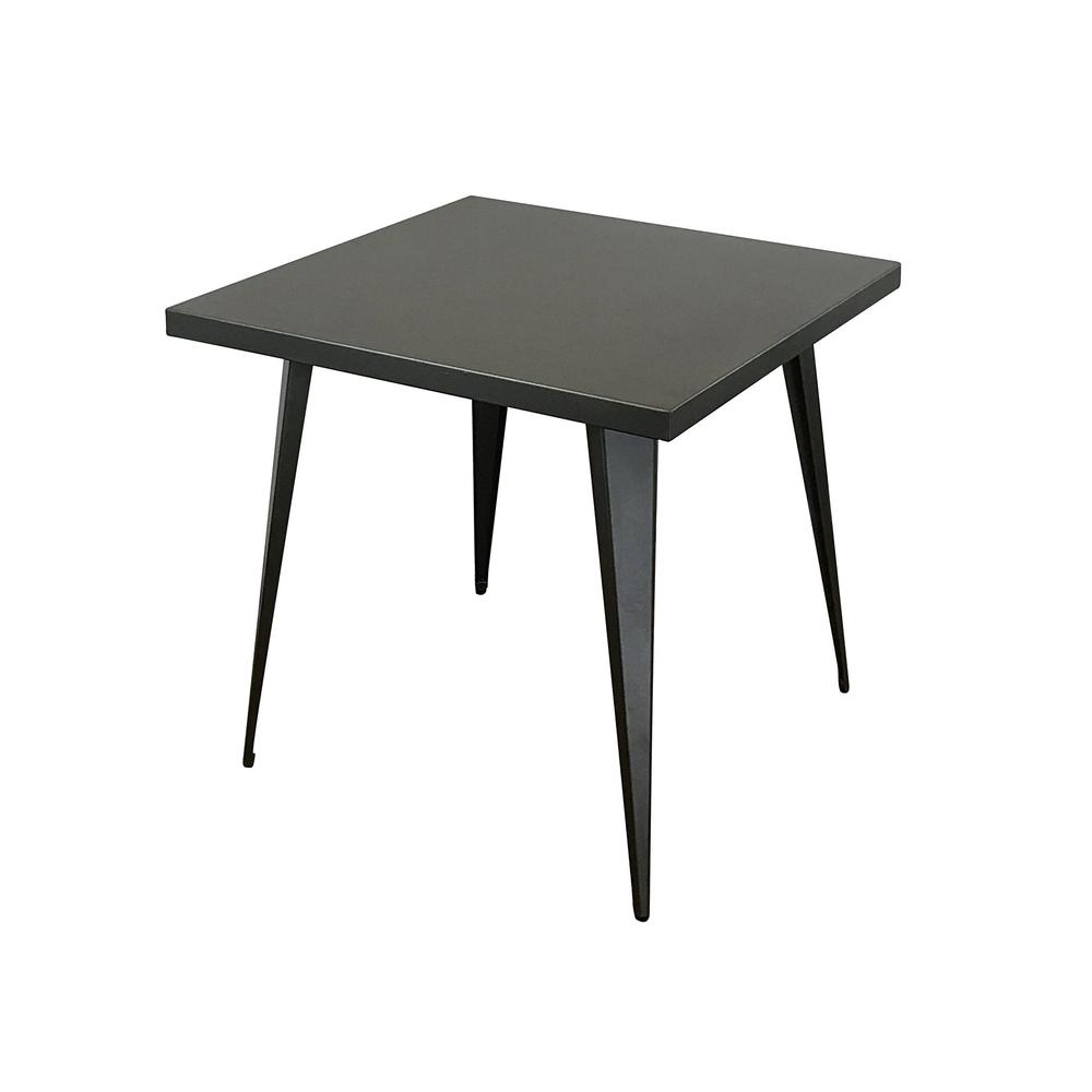 Square Metal Top Dining Table W/ Metal Legs. Picture 1