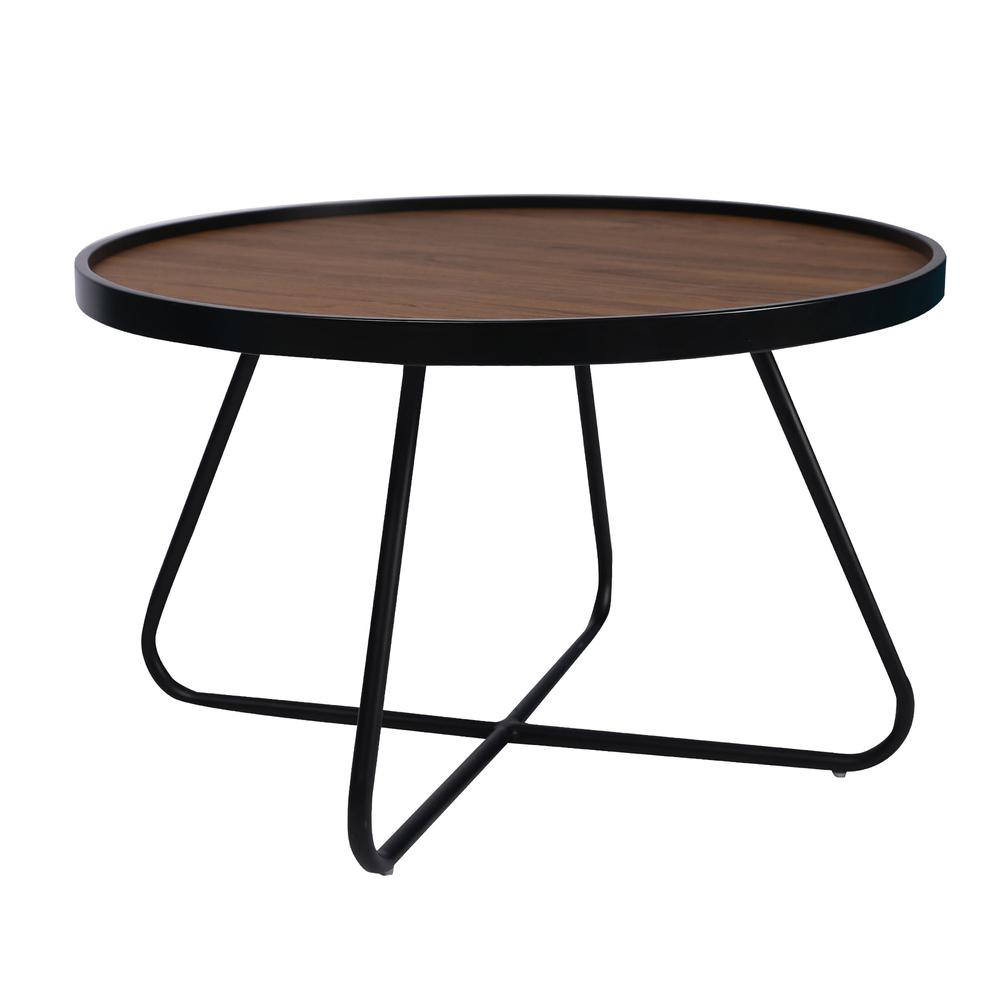 Modern Mdf Top Coffee Table With Powder Coated Metal T. Picture 1