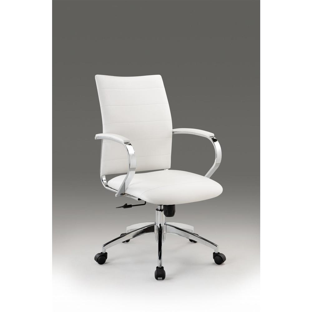 Office Chair With Chrome Base. Picture 1