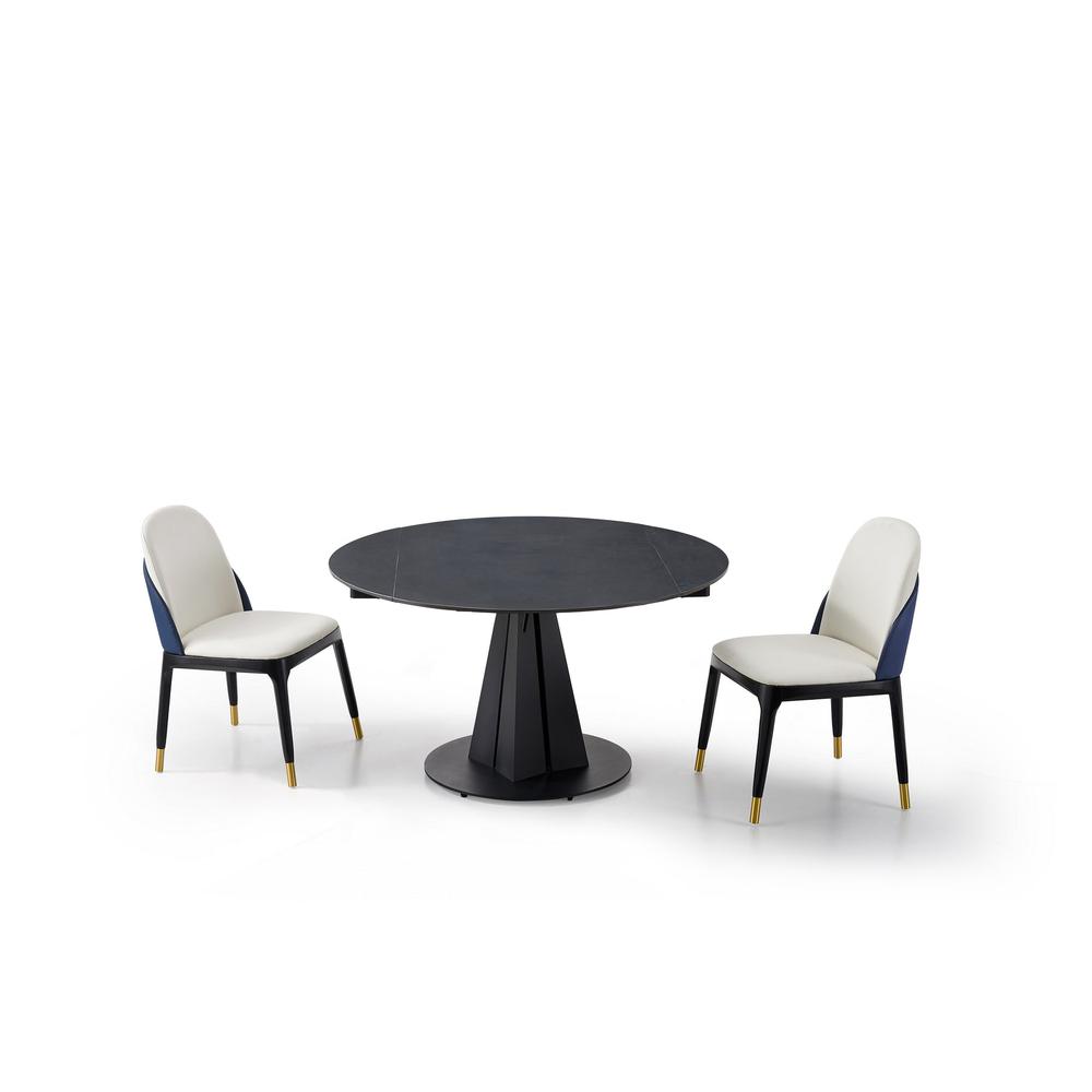 Sintered Stone Dining Table With Solid Steel Legs. Picture 2