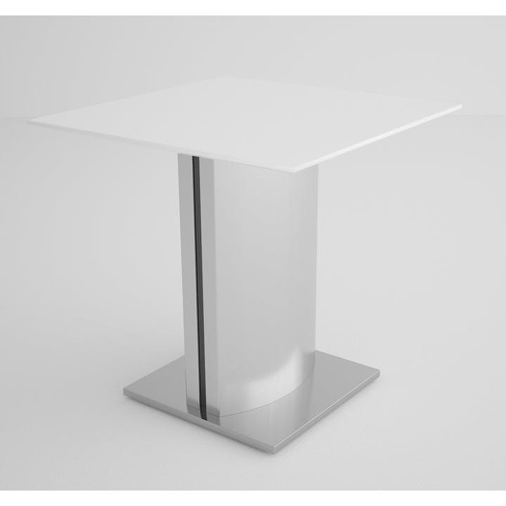Plain White Marble Top End Table. Picture 1
