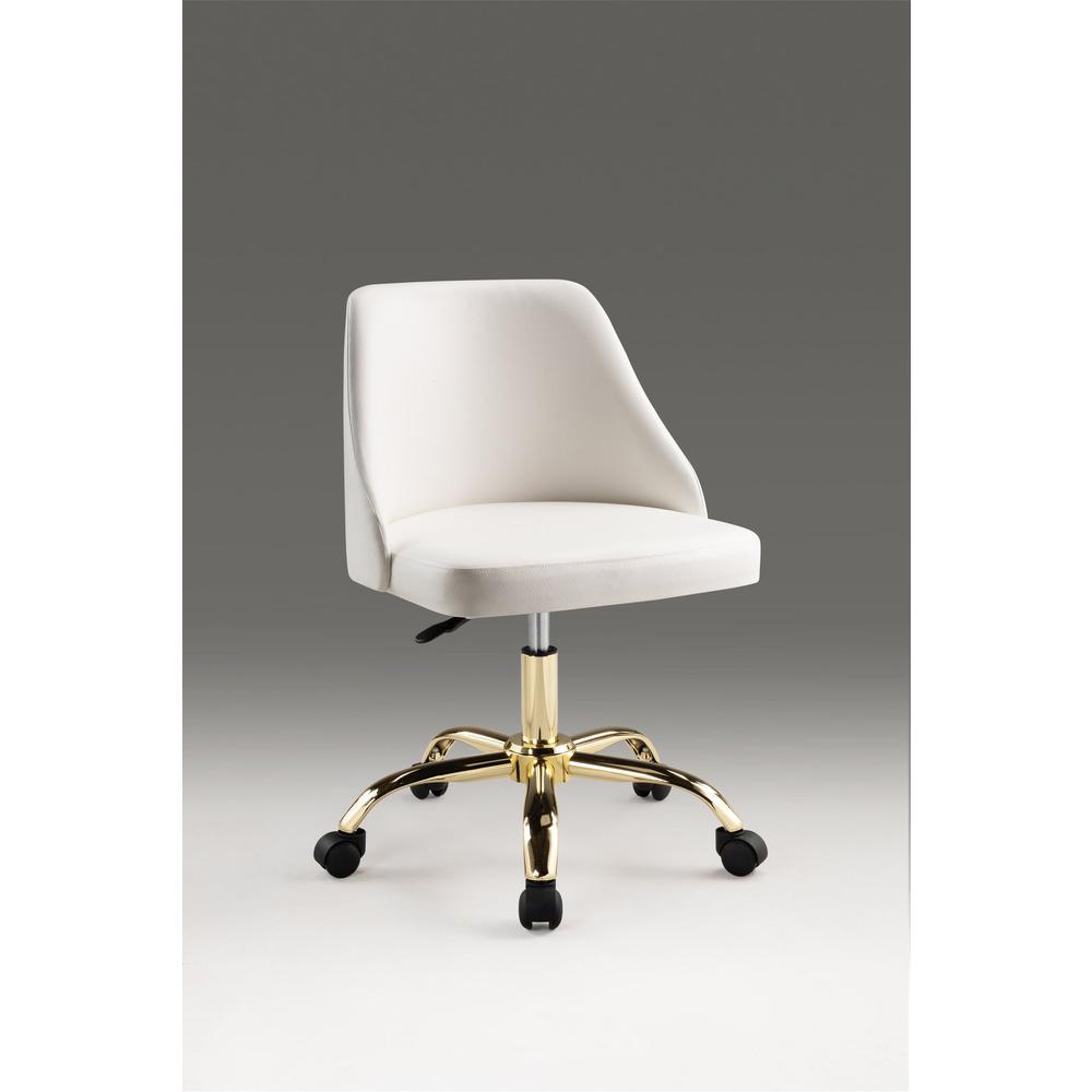 Office Chair With Gold Base. Picture 1