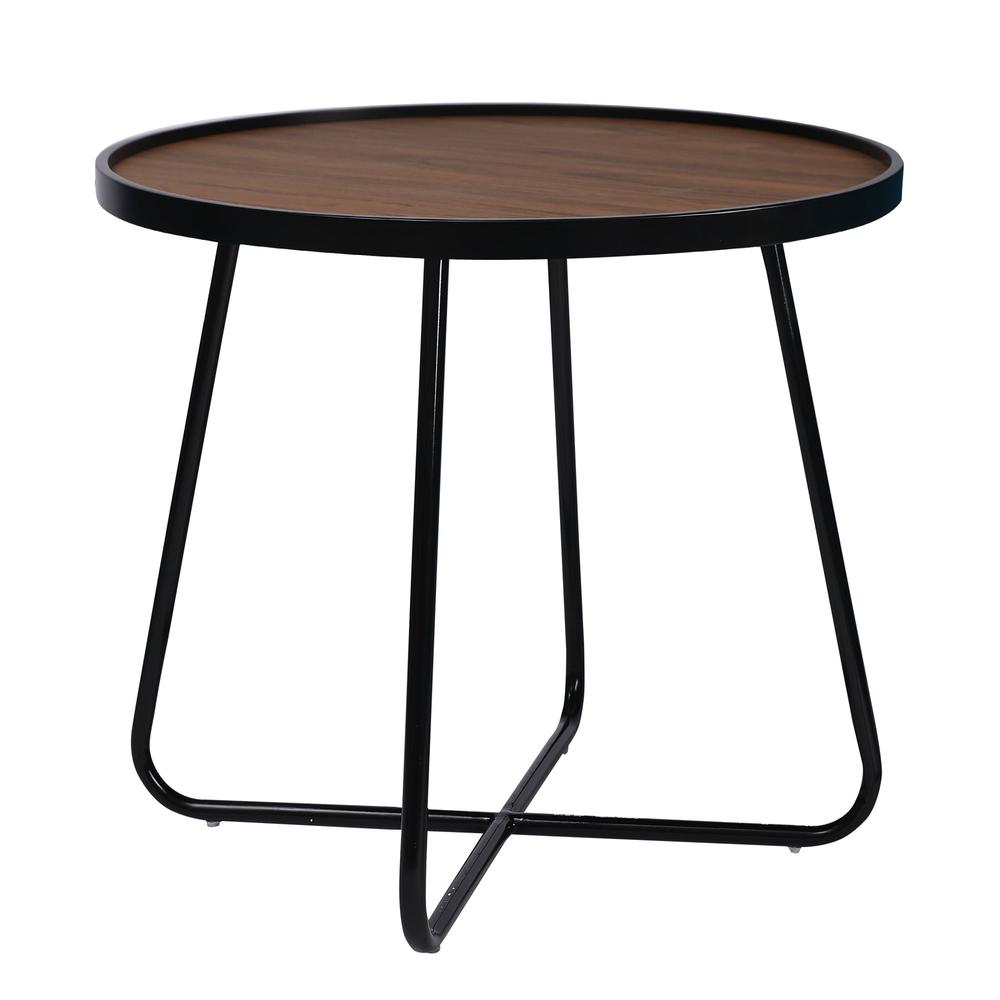 Modern Mdf Top Coffee Table With Powder Coated Leg. Picture 1