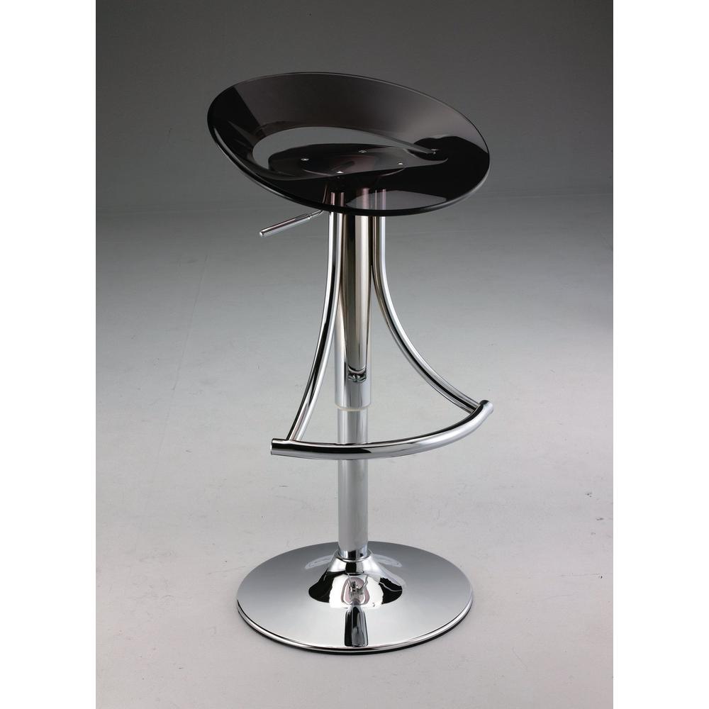 Arcrylic Bar Stool, Black. Picture 1