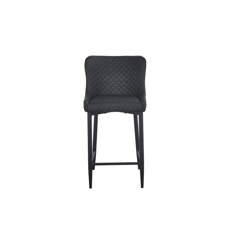 Contemporary Upholstered Barstool With Tufted Seat And, Set Of 2. Picture 2