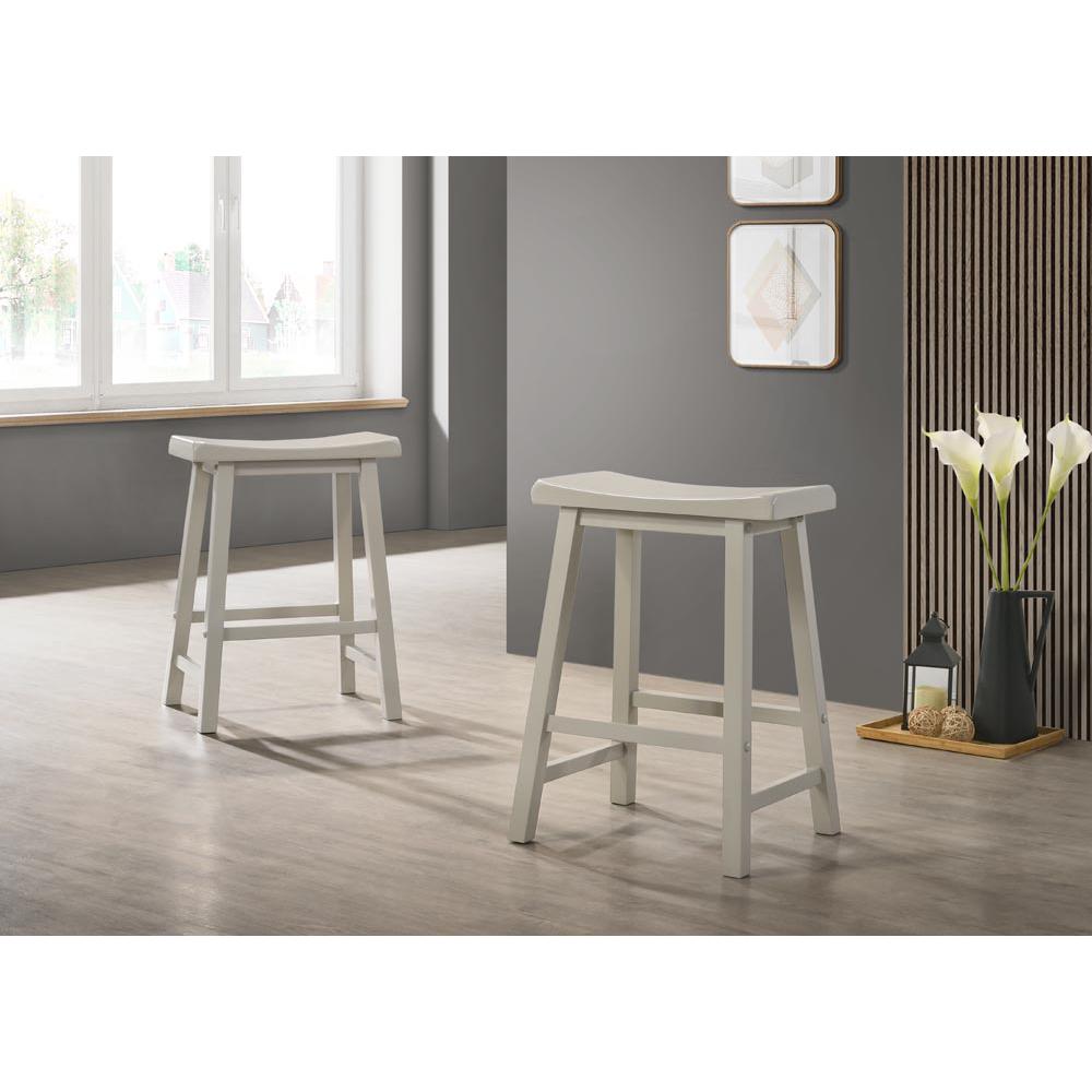 Alonzo Light Gray Small Space Counter Height Dining Table with Cabinet, Drawer, and 2 Ergonomic Counter Stools. Picture 5