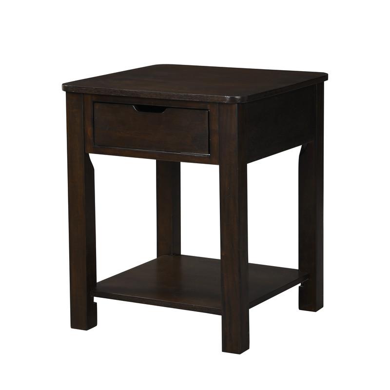 Flora 3 Piece Dark Brown MDF Lift Top Coffee and End Table Set. Picture 8