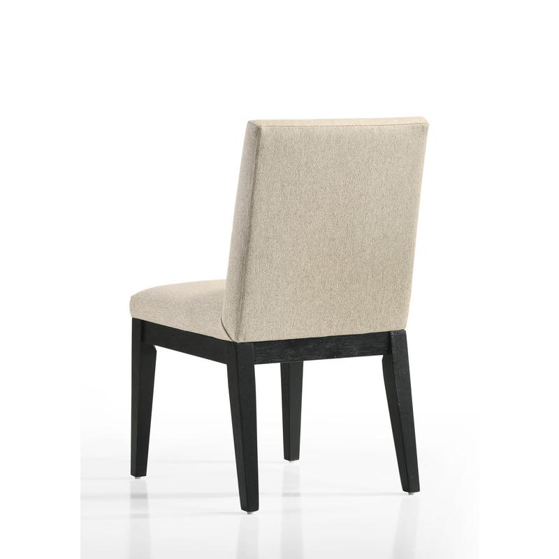Jasper Set of 2 Beige Contemporary Fabric Dining Chair. Picture 6