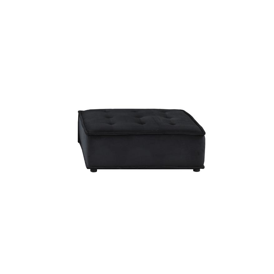 Anna Black Velvet 4-Seater Modular Sofa. Picture 7