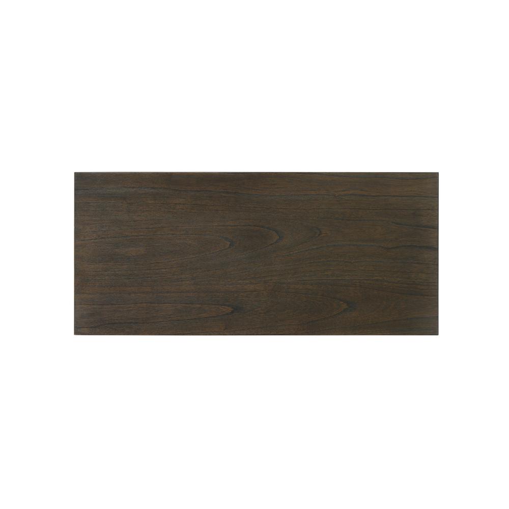 Bistro Vintage Walnut 72" Wide Contemporary Rectangle Dining Table with 16" Wide Extension Leaf. Picture 3