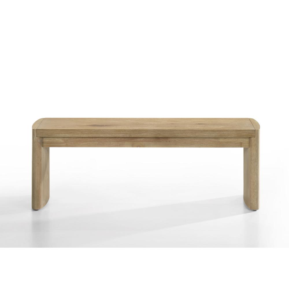 Magnus Wooden Oak Finish 50.5" Wide Dining Bench. Picture 1