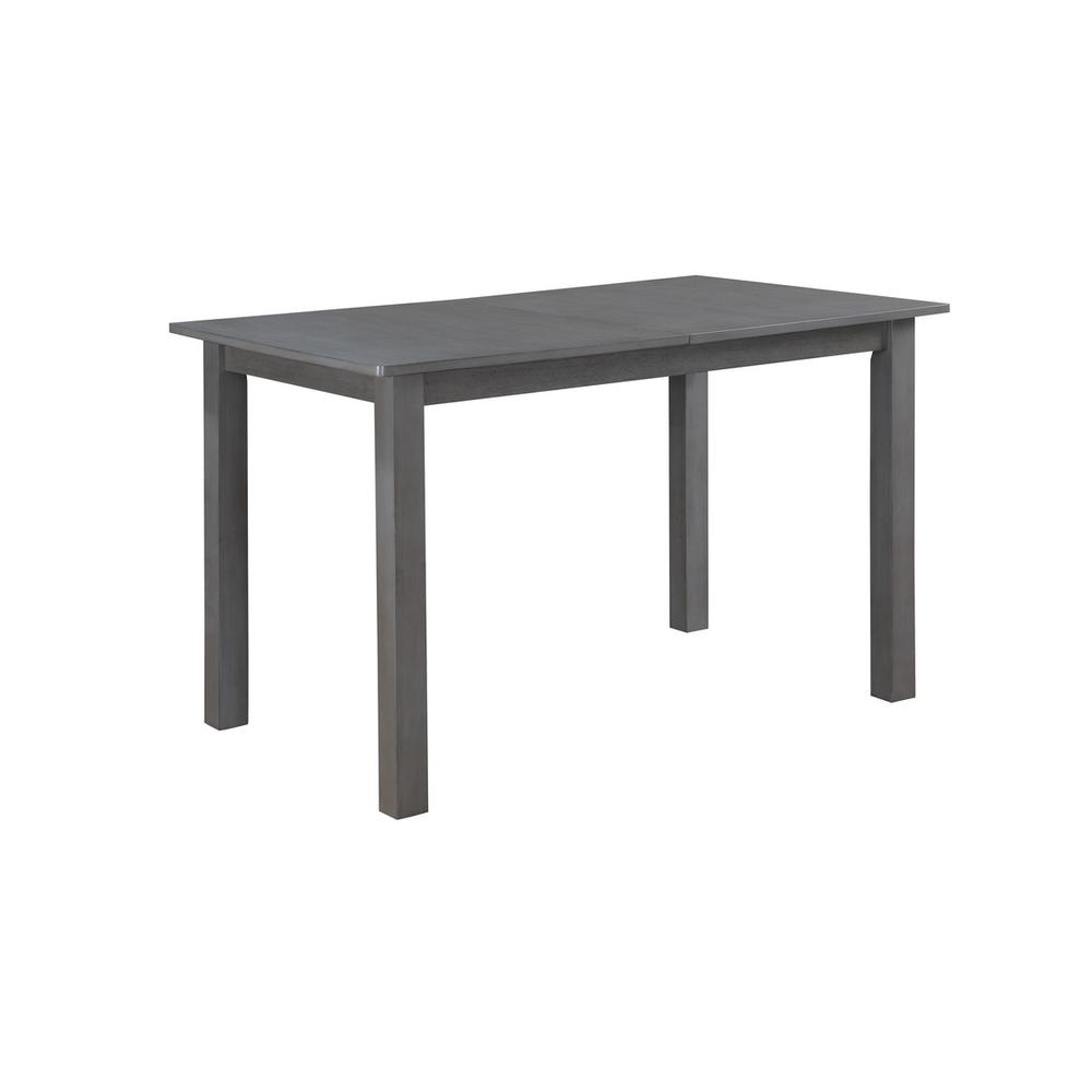 Carlisle Gray Finish Extendable Wood Dining Table. Picture 4