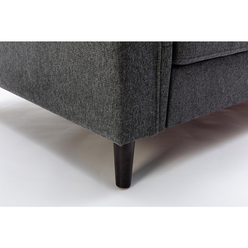 Stanton Dark Gray Linen Sofa Loveseat Chair Living Room Set. Picture 11