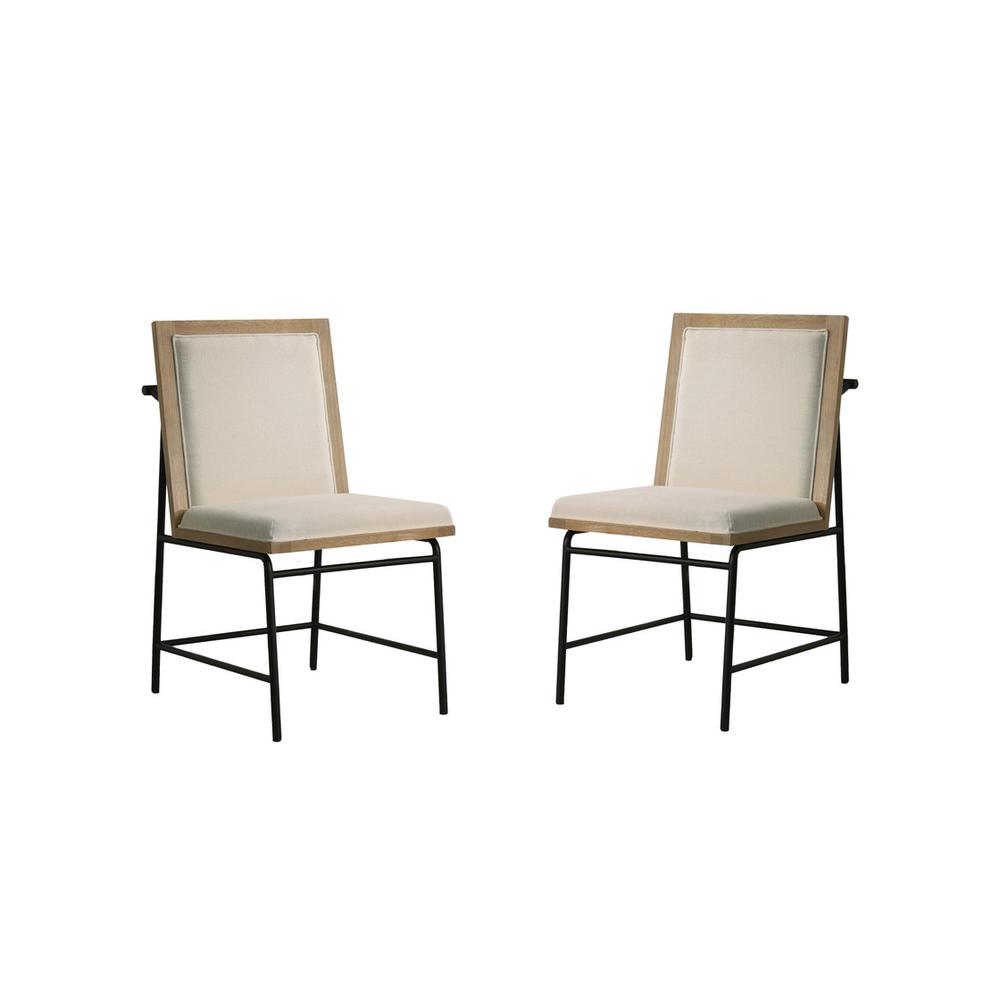 Torrance Set of 2 Oak Finish Dining Chairs. Picture 1
