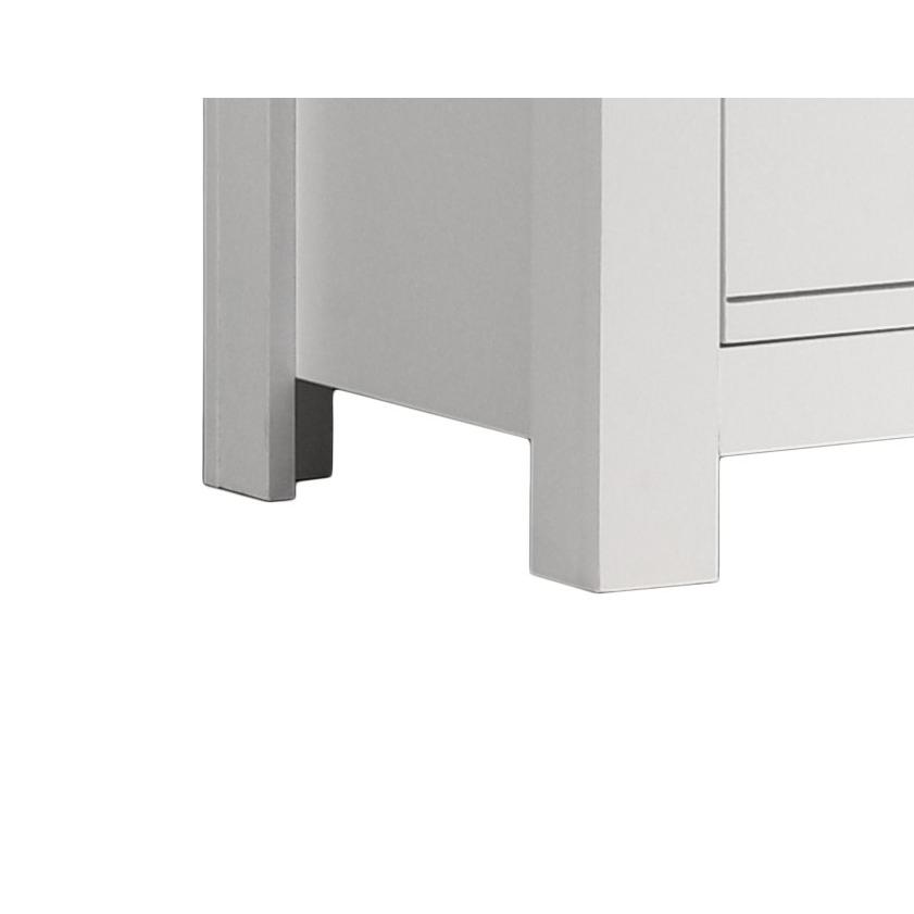 Cassini White 2-Drawer Nightstand Bedside Table. Picture 4