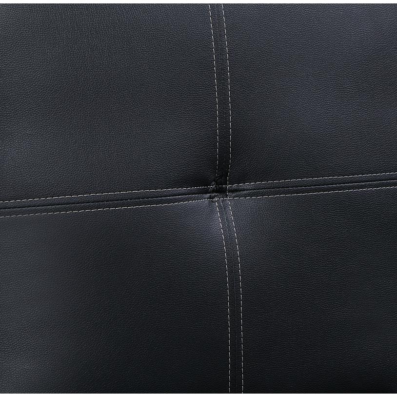 Aiden Black PU Leather Sleeper Sofa with Tufting. Picture 6