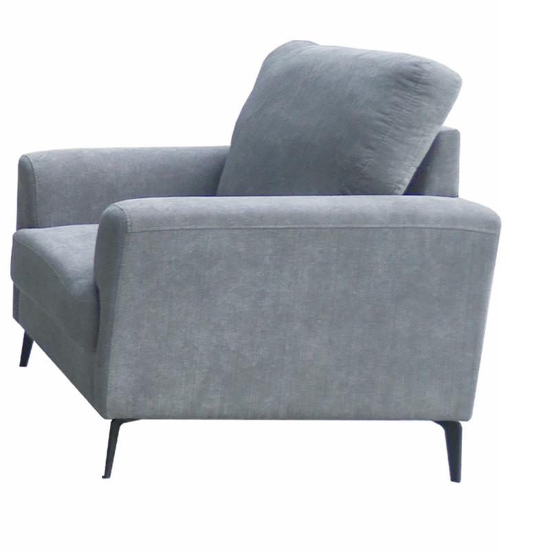 Gray Fabric Sofa Loveseat Chair Living Room Set. Picture 8