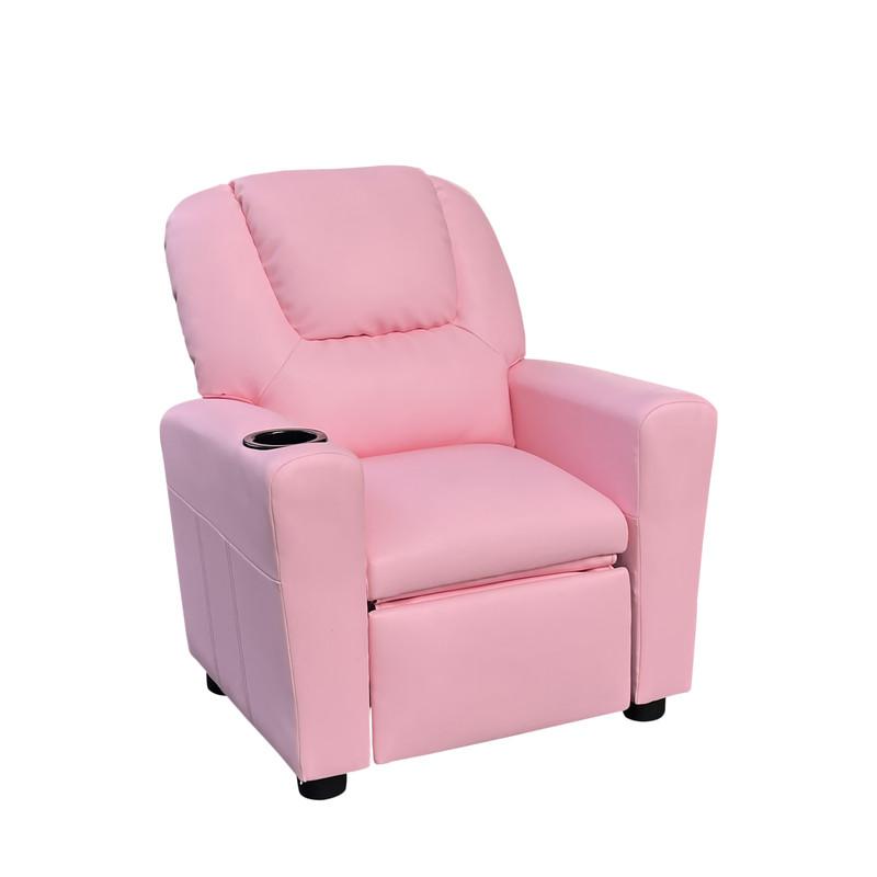 Marisa Pink PU Leather Kids Recliner Chair. Picture 2