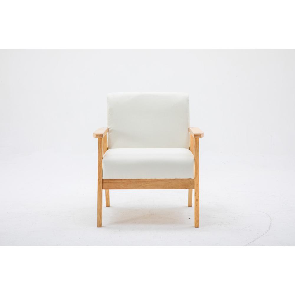 Bahamas Beige Linen Fabric Chair. Picture 1