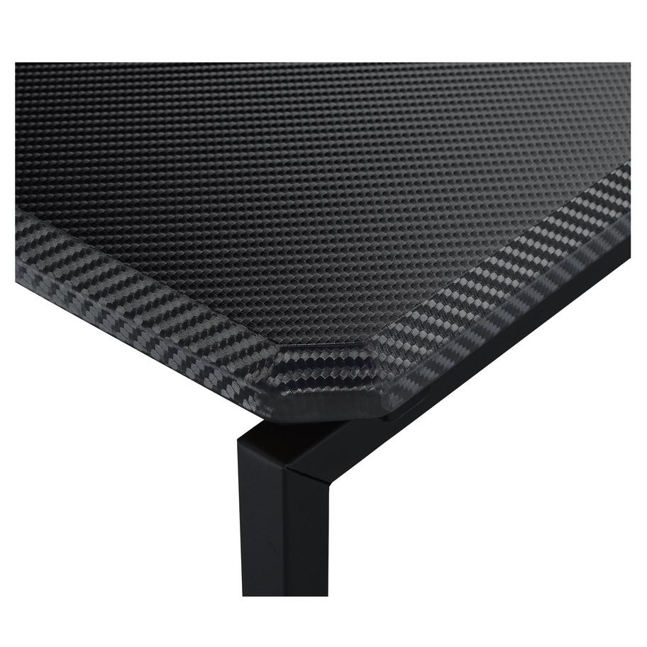 GT 3 Piece Black Carbon Fiber Wrap Coffee Table and End Table Set. Picture 6