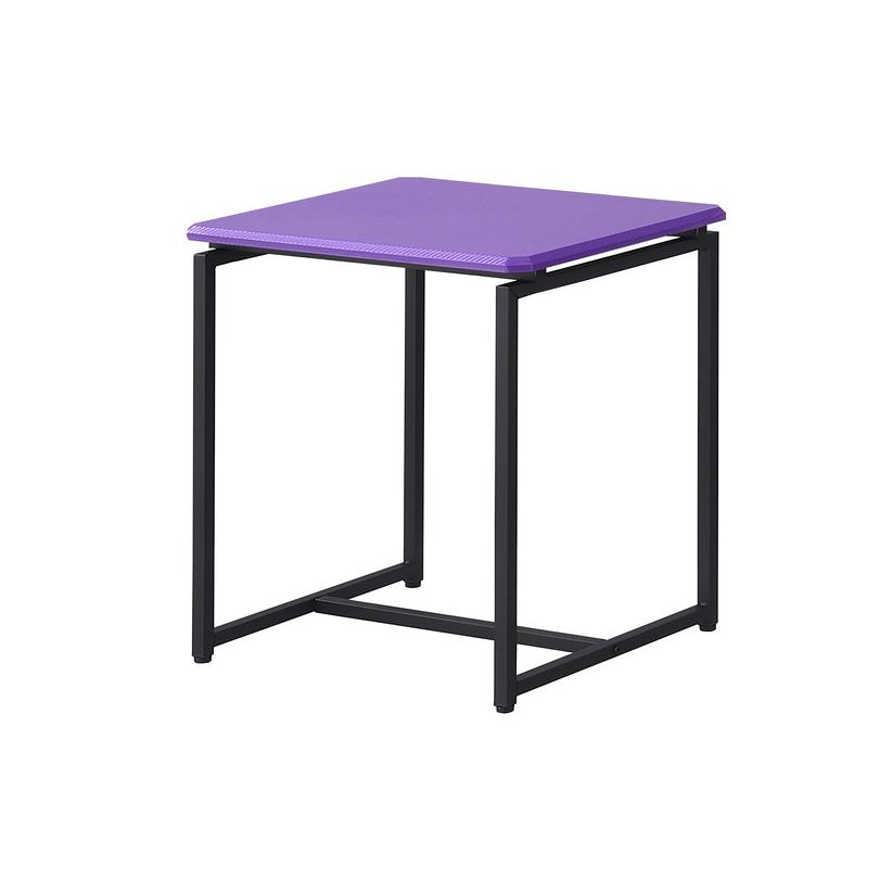 GT 3 Piece Violet Carbon Fiber Wrap Coffee Table and End Table Set. Picture 3