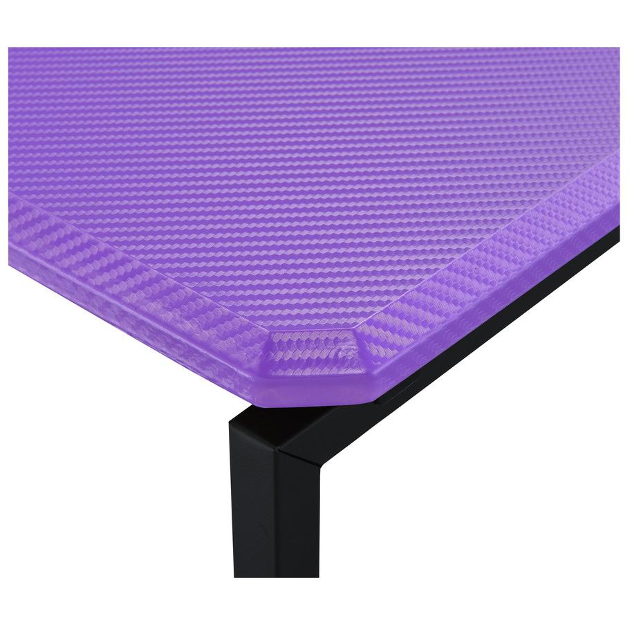 GT 3 Piece Violet Carbon Fiber Wrap Coffee Table and End Table Set. Picture 6