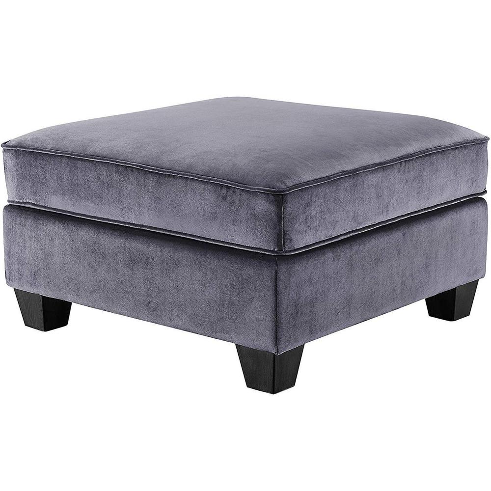 Zelmira Gray Velvet 7Pc Modular Sectional Sofa. Picture 3