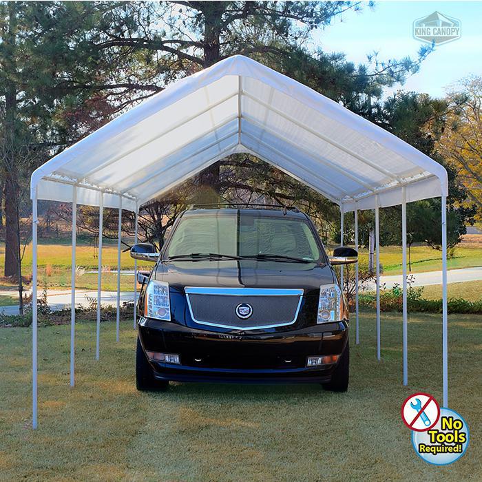 King Canopy Universal Canopy 10-Feet by 27-Feet, 1 3/8-Inch Steel Frame, 10 Leg. Picture 2