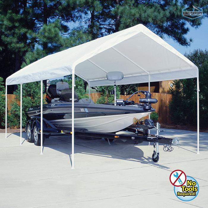 King Canopy Universal Canopy 10-Feet by 20-Feet, 1 3/8-Inch Steel Frame, 8 Leg. Picture 1