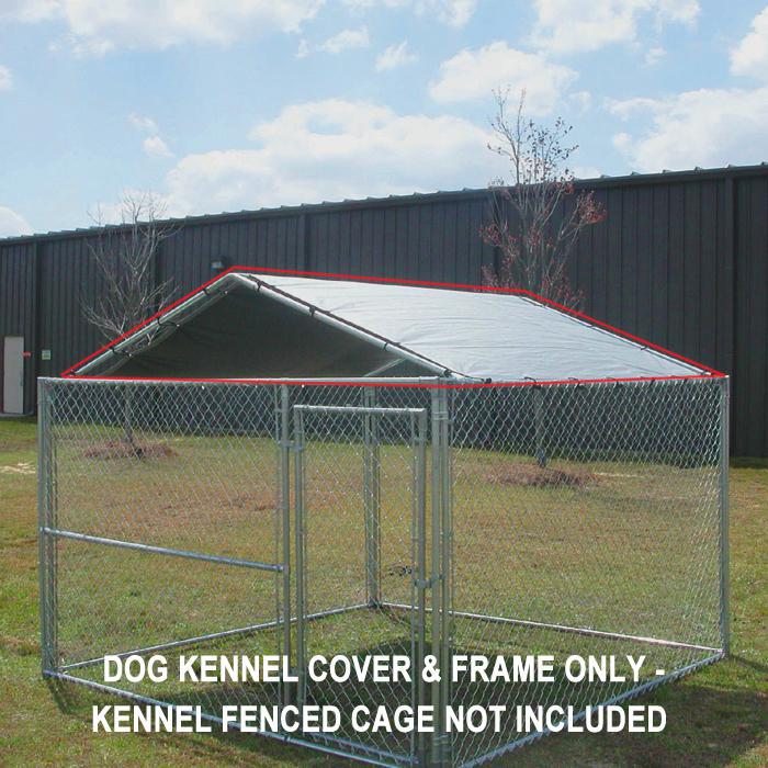 King Canopy Kennel Cover 10-Feet by 10-Feet, 1 3/8-Inch Steel Frame. Picture 1