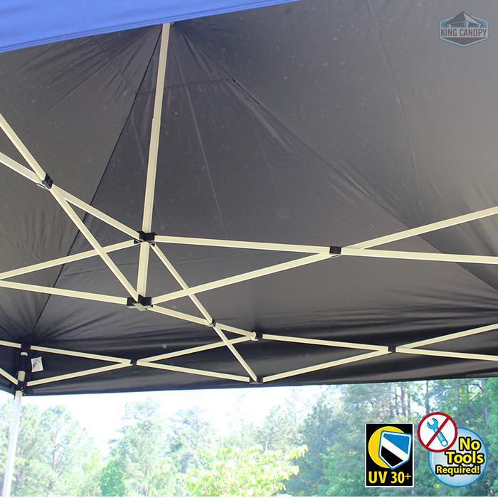 King Canopy Festival 10-Feet by 10-Feet Instant Pop up Canopy 1-Inch Steel Frame. Picture 3