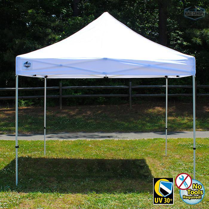 King Canopy Festival 10-Feet by 10-Feet Instant Pop up Canopy 1-Inch Steel Frame. Picture 1