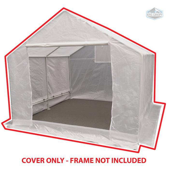 King Canopy 10-Feet by 10-Feet Greenhouse Replacement Cover, 180gsm Translucent. Picture 1