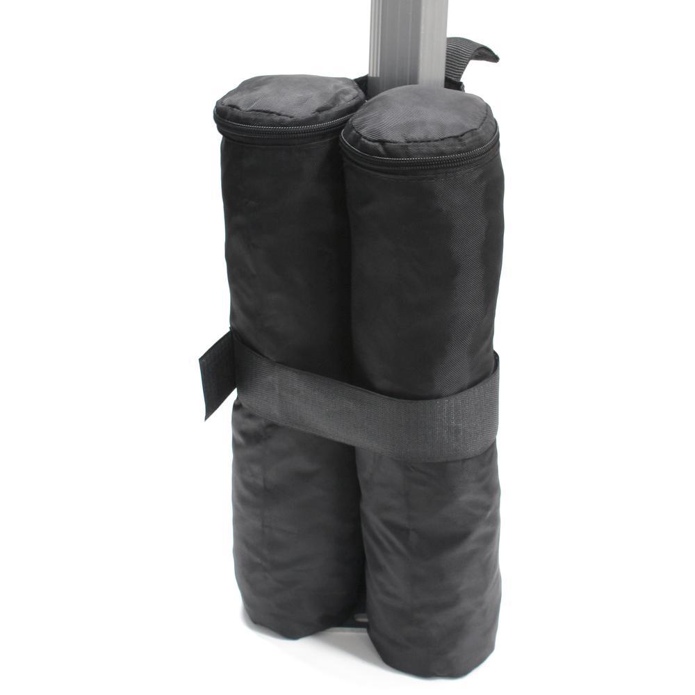 King Canopy Black Weight Bags for Instant Pop Up's, 4 Pack, INAWB400. Picture 1