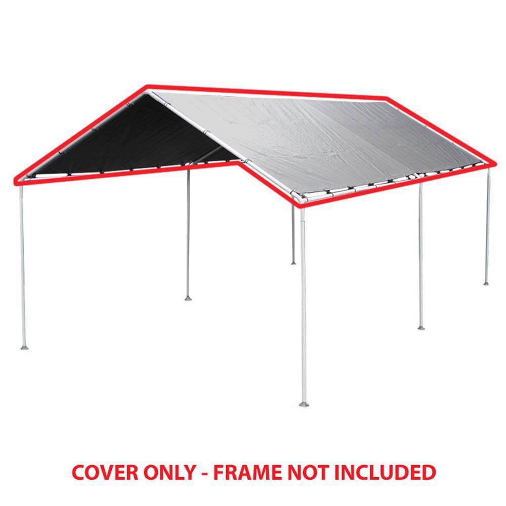 King Canopy Silver Replacement Tarp, fits 10-Feet 8-Inch by 20-Feet A-Frame. Picture 2