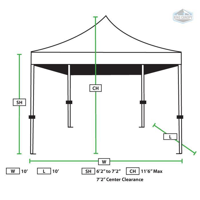 King Canopy Tuff Tent  10-Feet by 10-Feet Instant Pop up Canopy. Picture 5