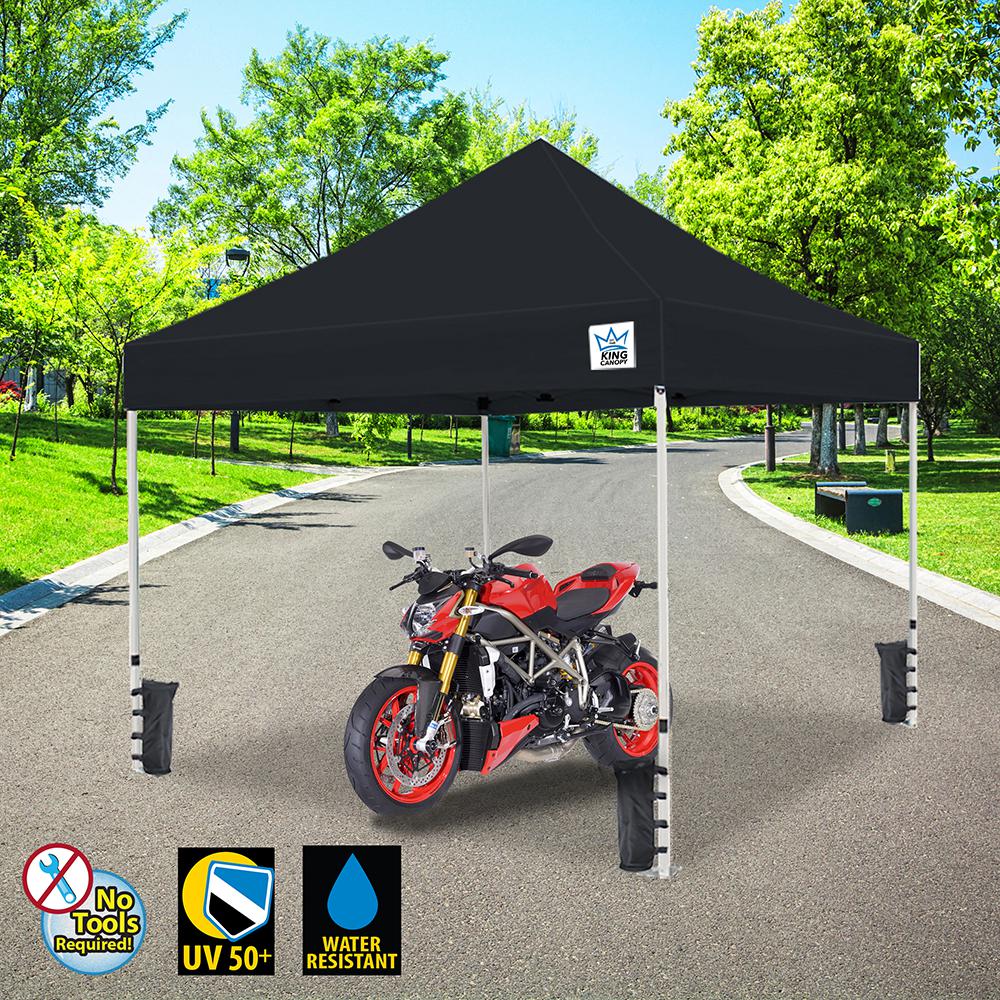 10-Feet Commerical Instant Pop up Canopy with Weight Bags, Guy Ropes and Stakes. Picture 2