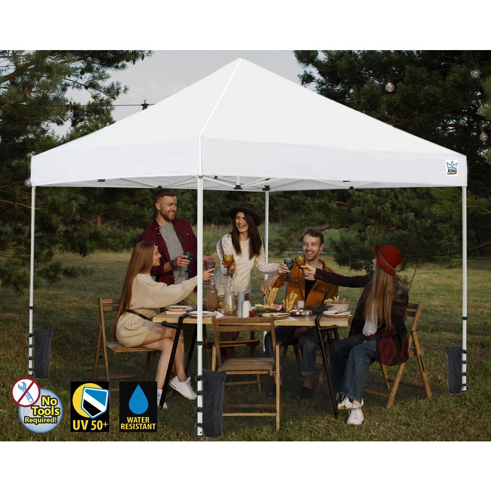 10-Feet Commerical Instant Pop up Canopy with Weight Bags, Guy Ropes and Stakes. Picture 4