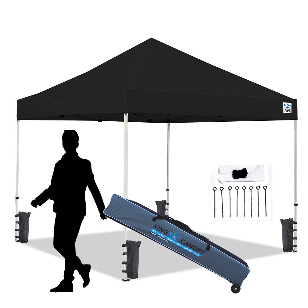 10-Feet Instant Pop up Canopy with Weight Bags,Guy Ropes and Stakes. Picture 1