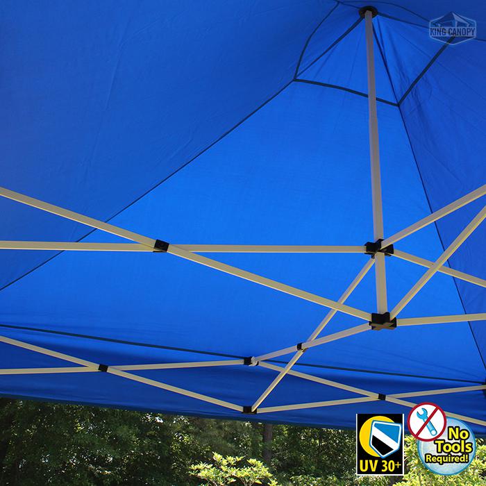 FESTIVAL 10X10 Instant Pop Up Tent w/ BLUE Cover. Picture 3