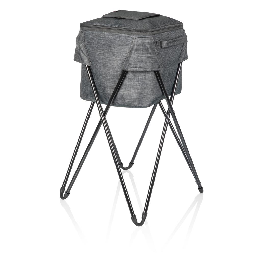 Camping Party Cooler with Stand, (Heathered Gray). Picture 3