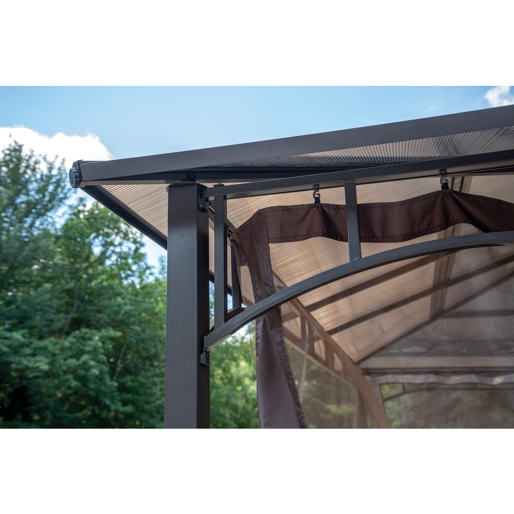 Sycamore Gazebo 10' x 12' Polycarbonate Roof. Picture 2