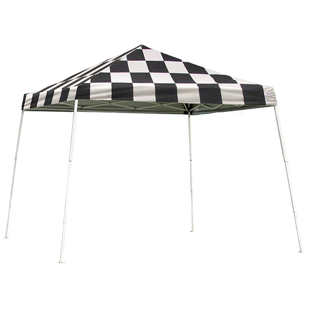 Pop-Up Canopy HD - Slant Leg 10 x 10 ft. Checkered Flag. Picture 1
