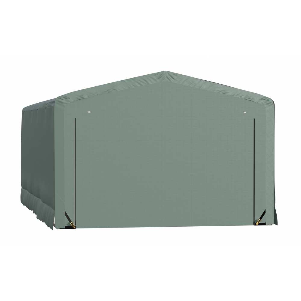ShelterTube Wind and Snow-Load Rated Garage, 12x27x8 Green. Picture 2
