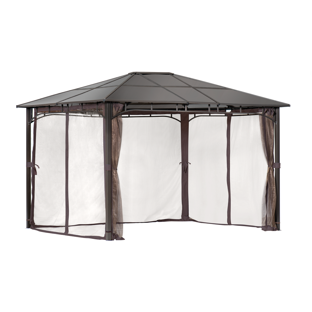 Sycamore Gazebo 10' x 12' Polycarbonate Roof. The main picture.