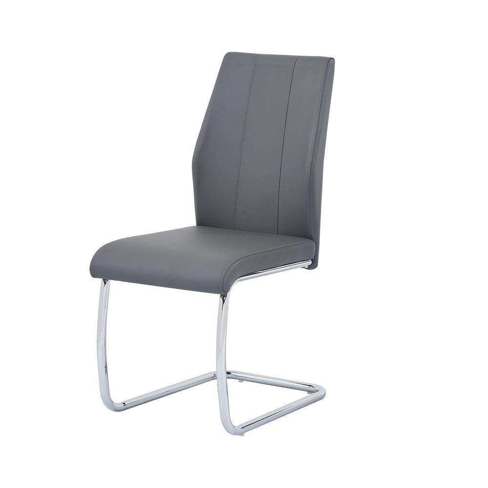 Gudmund 2-piece Modern Dining Chairs in Gray. Picture 1