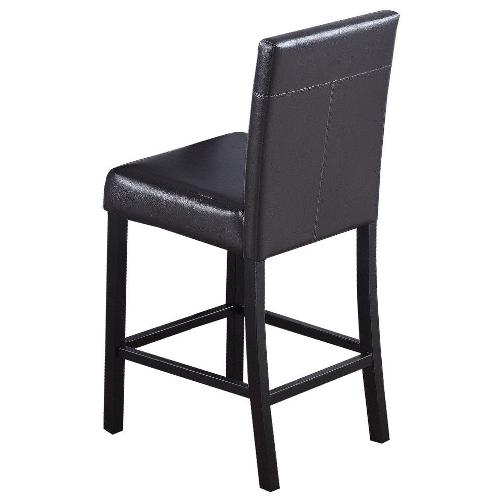 Best Master Melissa Faux Leather Counter High Chair in Espresso/Black (Set of 2). Picture 2